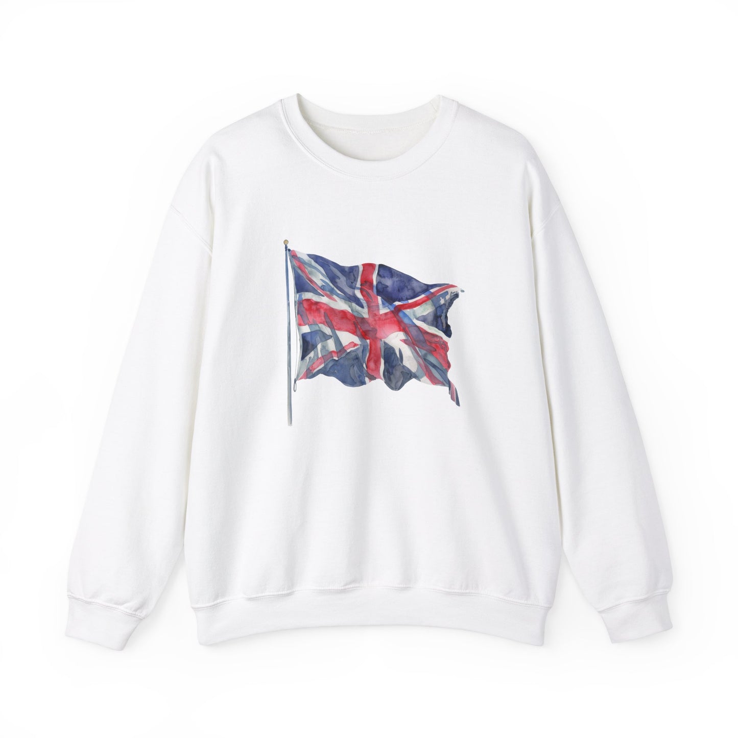 Unisex Heavy Blend™ Crewneck Sweatshirt Elegant - British Flag