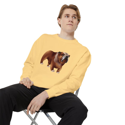 Unisex Garment-Dyed Sweatshirt All Day Wear - British Dog