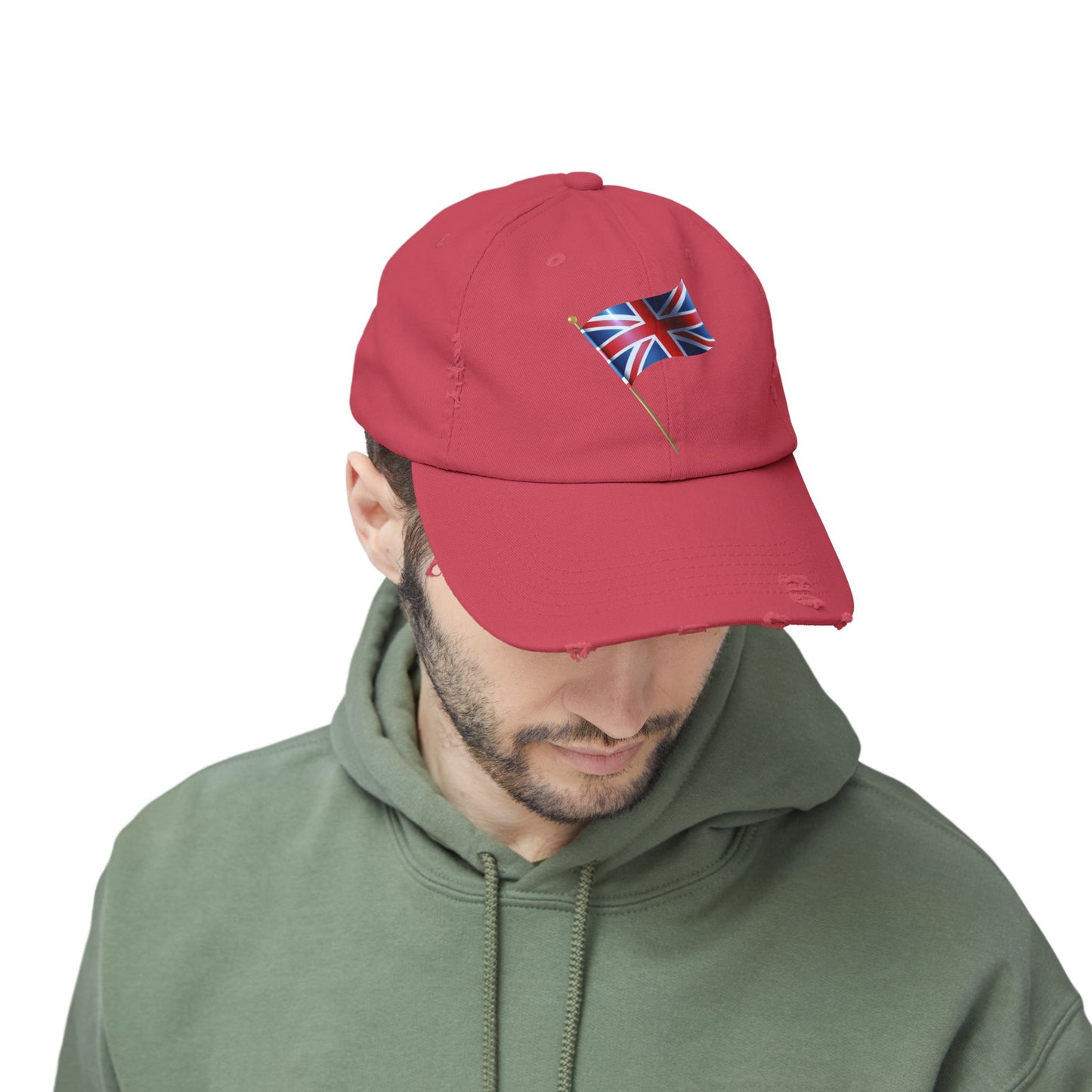 Union Jack Distressed Cap, Casual Cap, Summer Hat, Travel Accessories, Stylish Gifts for Him/Her, Perfect for Festivals