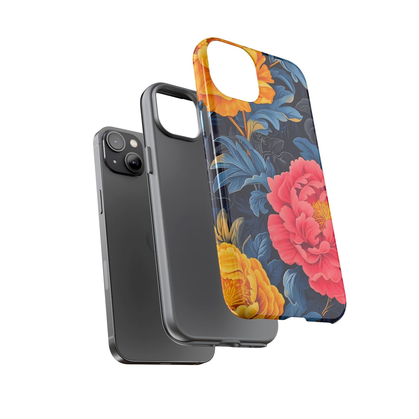 Floral Phone Case, Tough Cases, Stylish Mobile Cover, Gifts for Her, Phone Accessories, Unique Flower Design