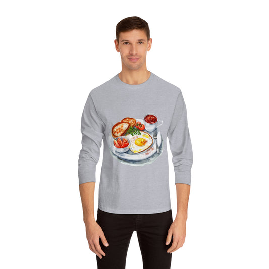 Unisex Classic Long Sleeve T-Shirt - British Food - Traditional Dishes and Culinary Delights
