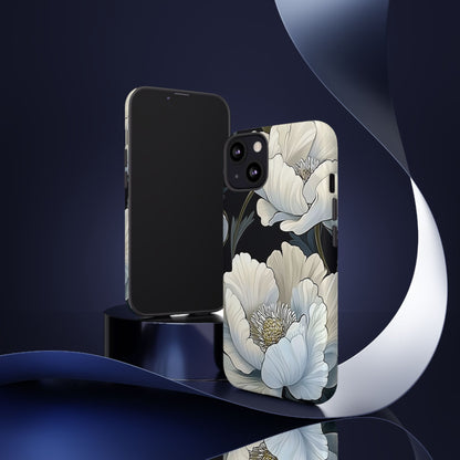 Floral Phone Case, Tough Cases for Women, Stylish Phone Cover, Floral Design Phone Protector, Nature Inspired Tech Accessories