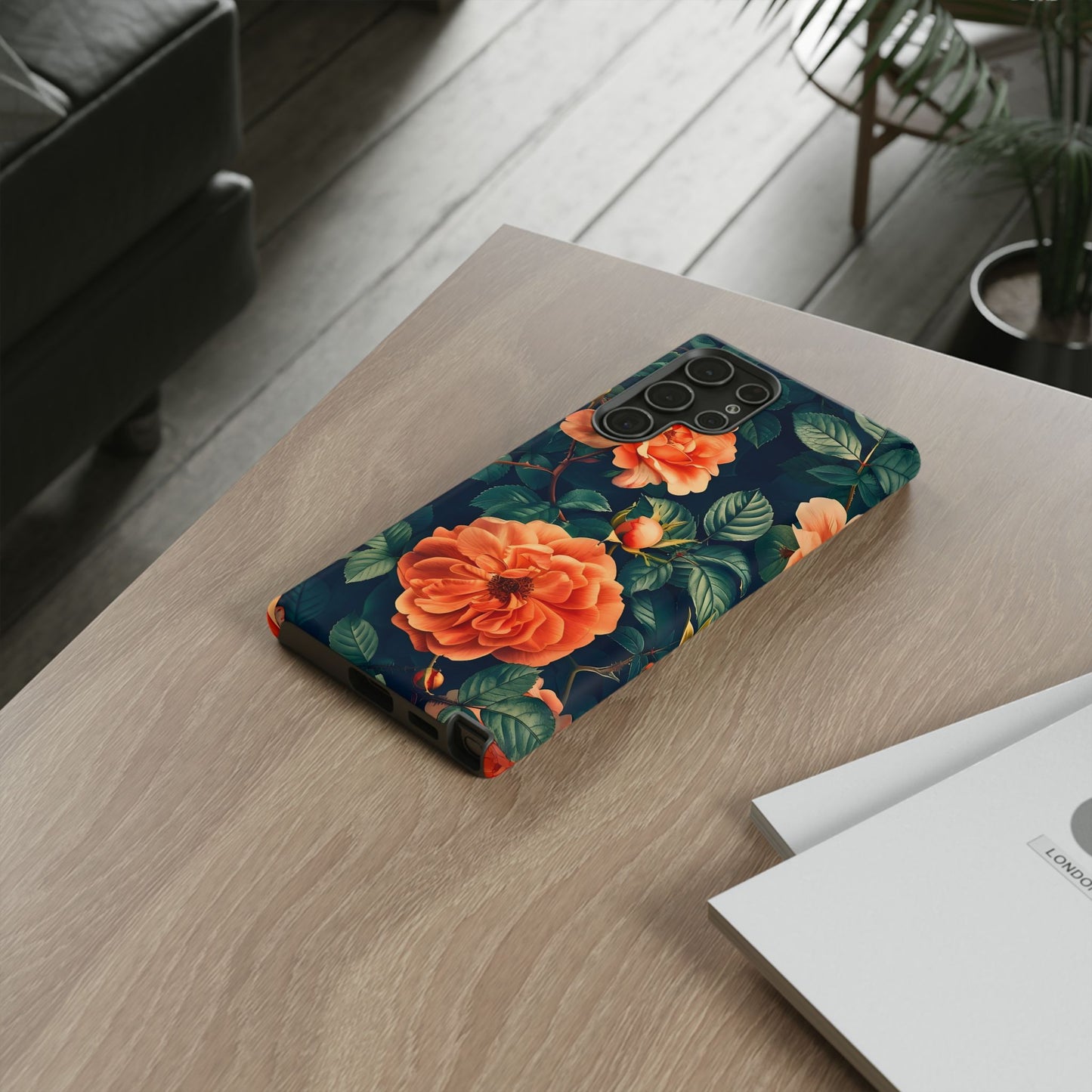 Floral Phone Case, Tough Cases for Nature Lovers, Botanical Design, Phone Protection, Gift for Her, Trending Floral Accessories