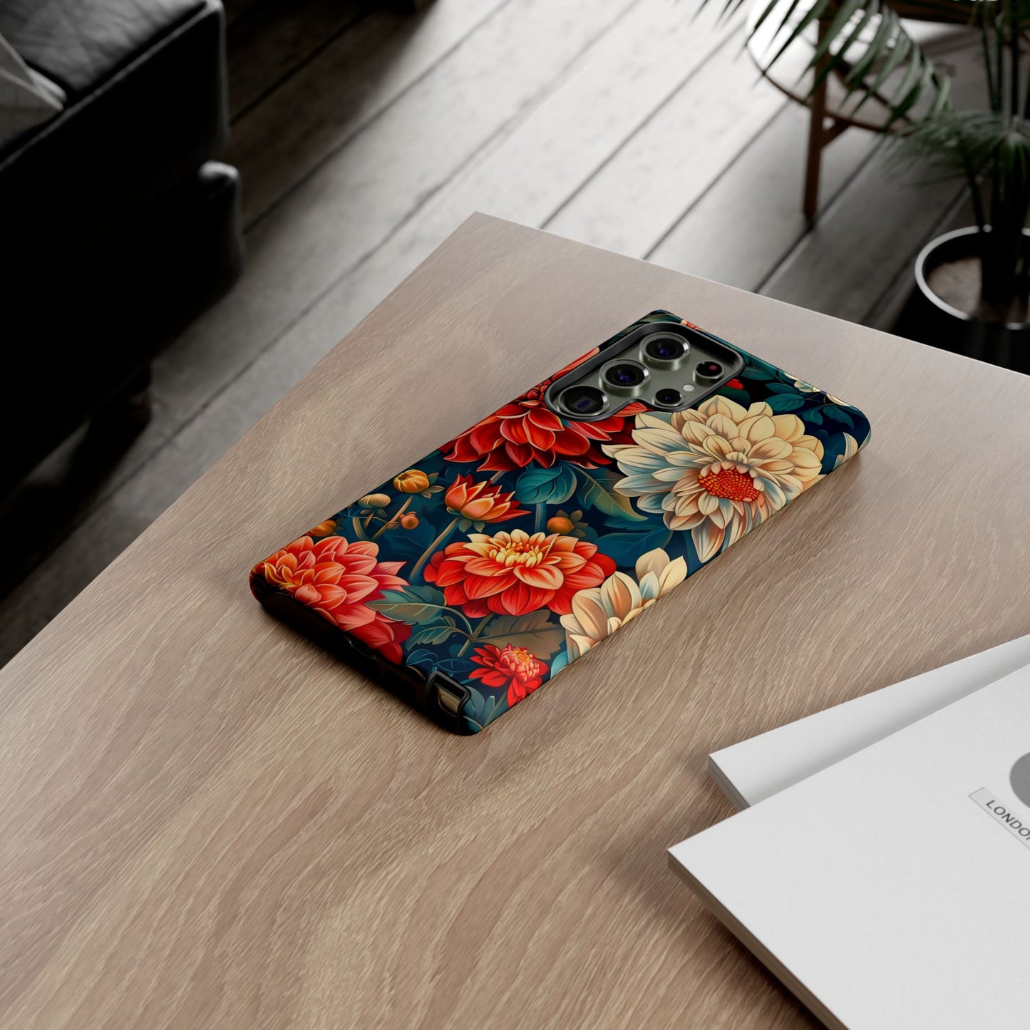 Floral Phone Case - Vibrant Tough Cases, Stylish Floral Cell Phone Cover, Gift for Her, Trendy Phone Accessory, Flower Design