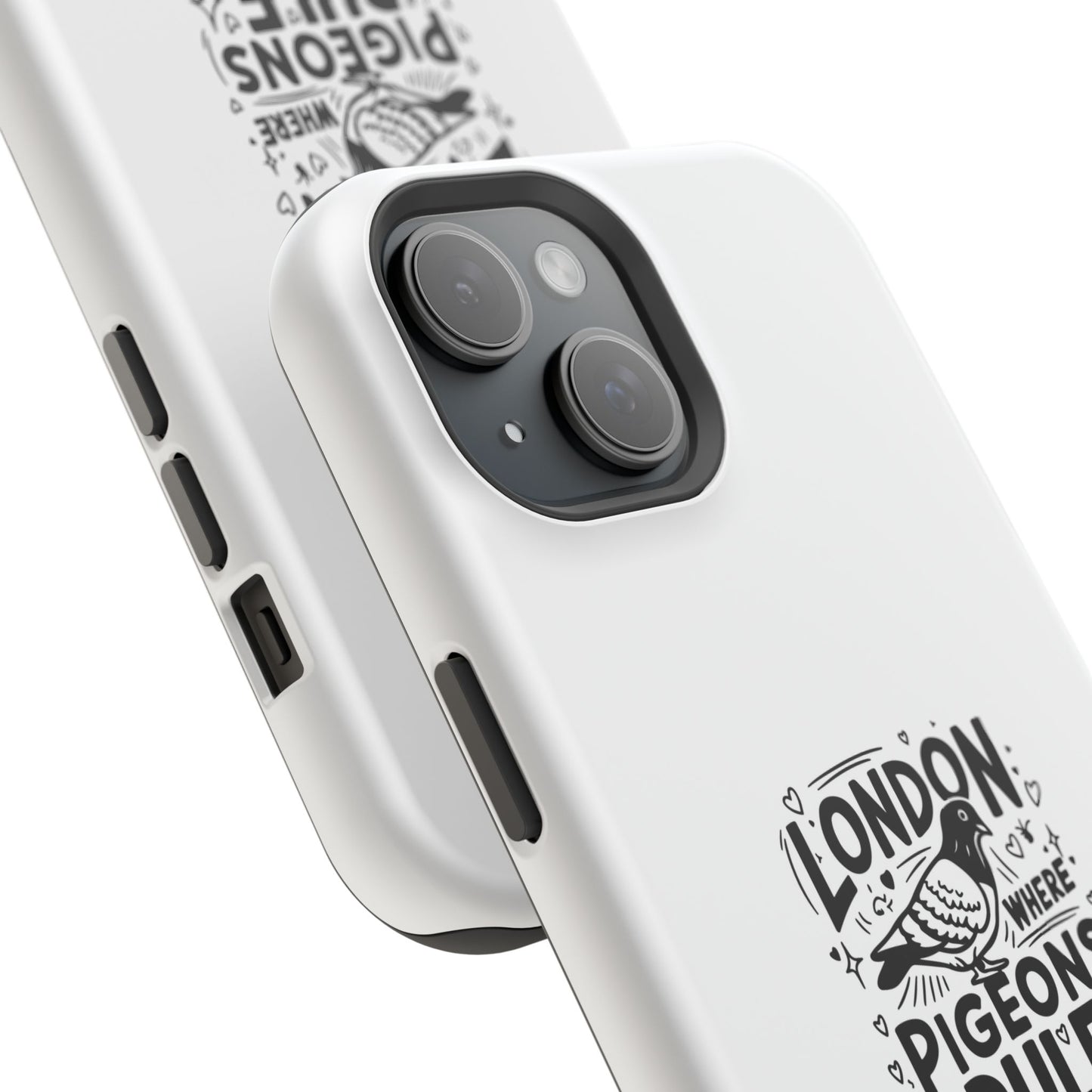 London Pigeons Rule Magnetic Tough Cases - Stylish Phone Protection for City Lovers