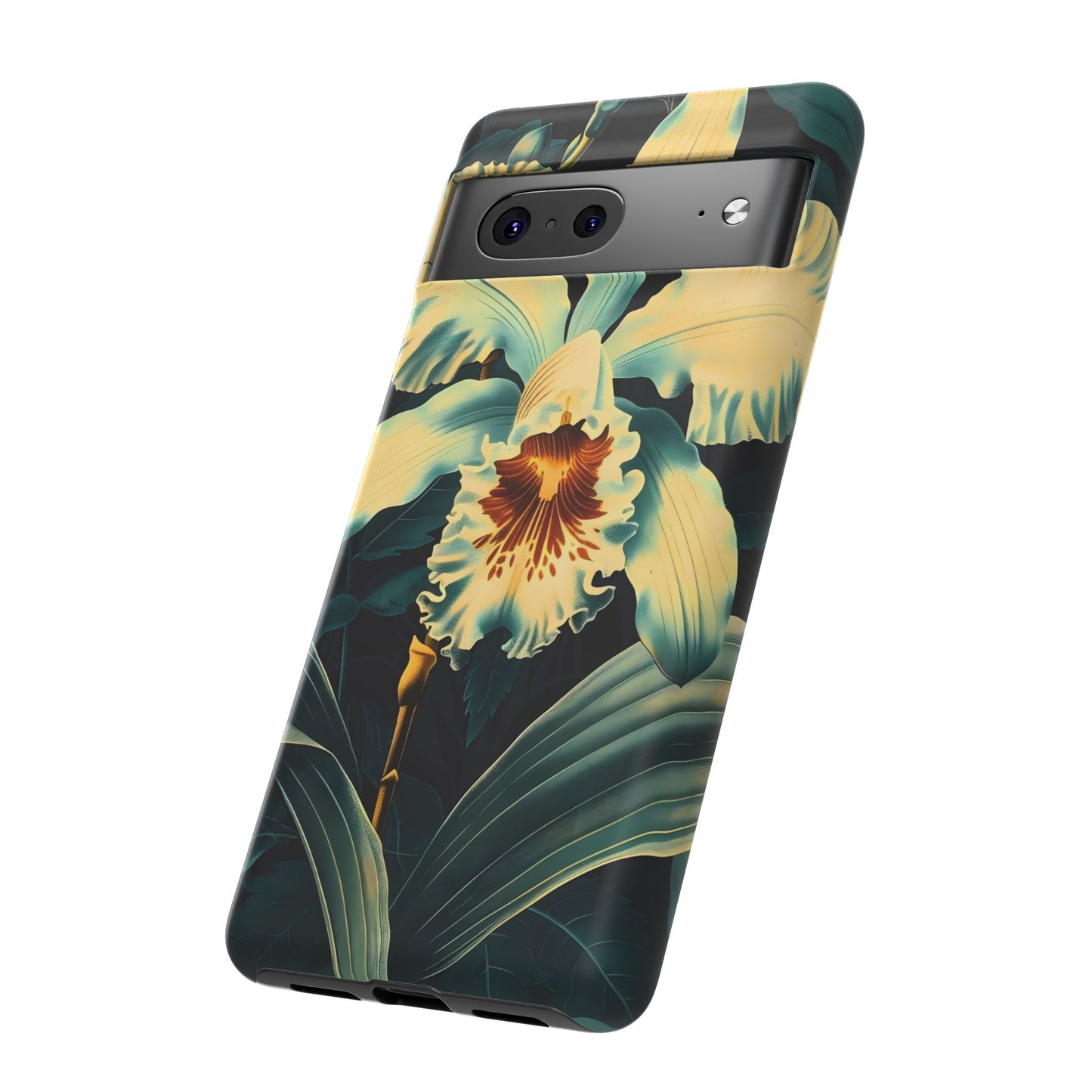 Floral Phone Case - Tough Cases with Orchid Design, Durable Smartphone Cover for Nature Lovers, Floral Gift for Her, Botanical [...]