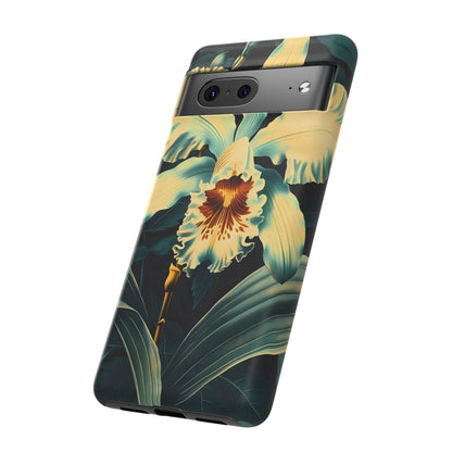 Floral Phone Case - Tough Cases with Orchid Design, Durable Smartphone Cover for Nature Lovers, Floral Gift for Her, Botanical [...]
