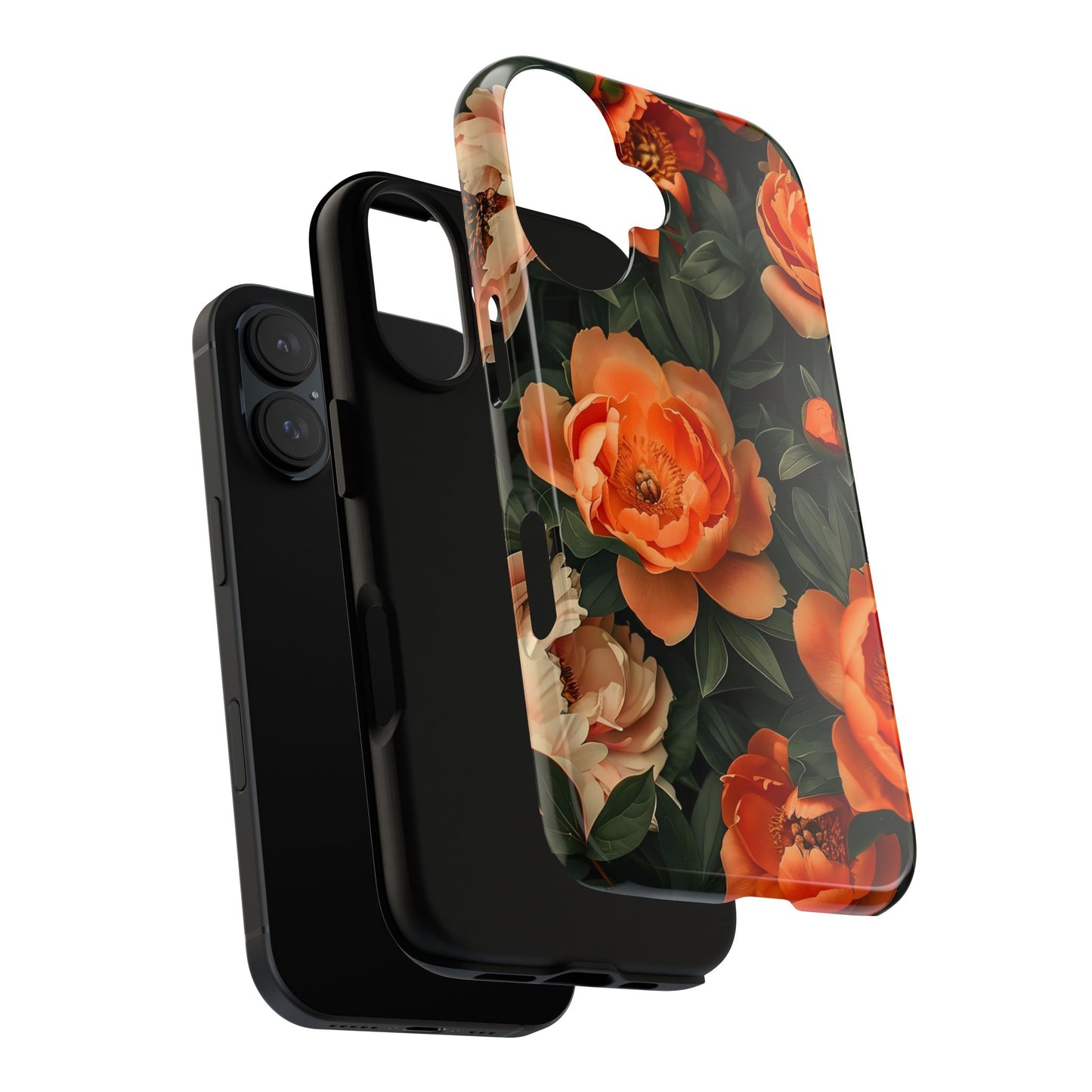 Stylish Floral Phone Case, Tough Cases, Floral Phone Cover, Gift for Her, Spring Accessories, Mother's Day, Phone Protection