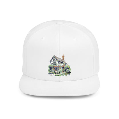 Countryside English Cottage Flat Bill Snapback