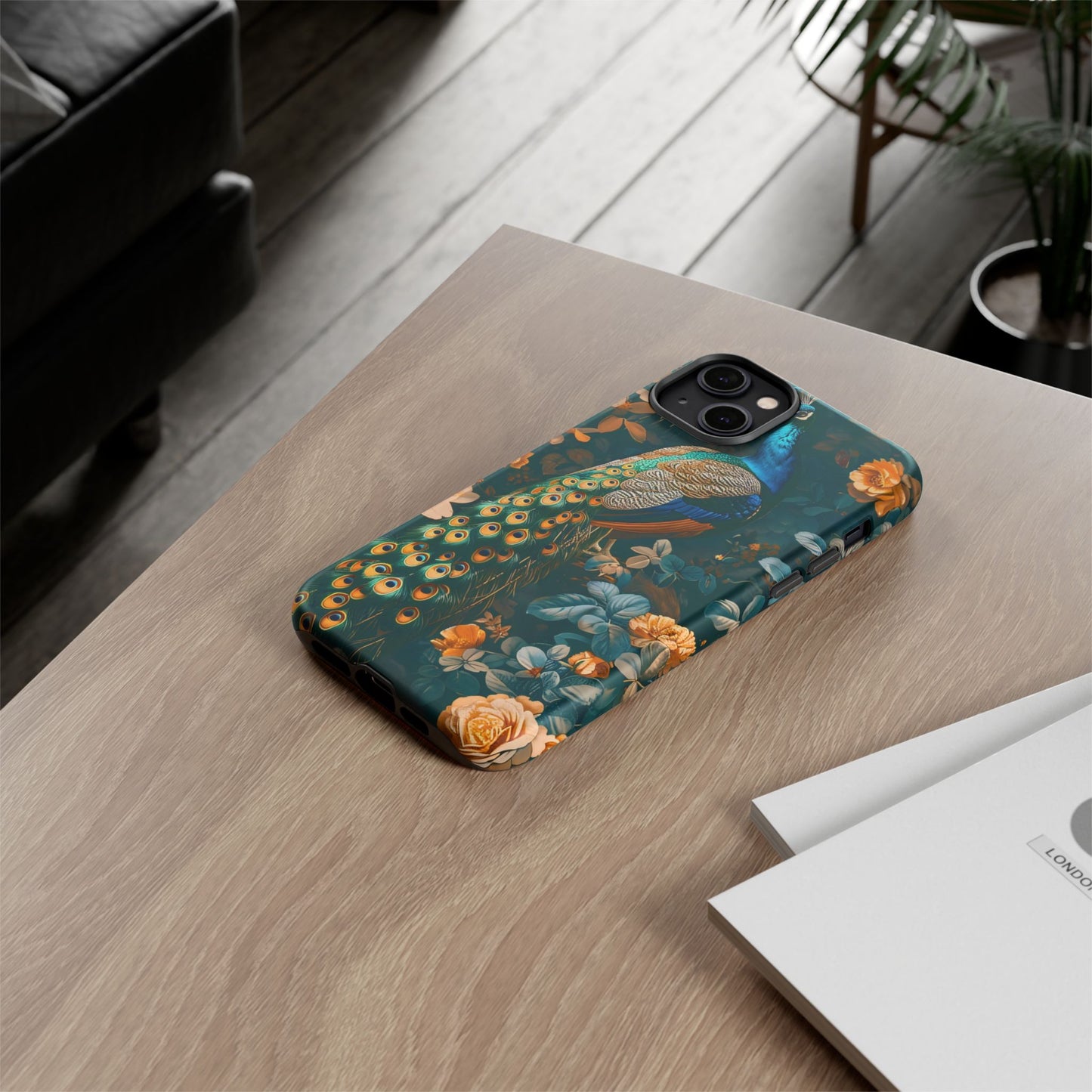 Peacock Phone Case - Elegant Floral Design, Tough Case for Protection, Unique Gift for Nature Lovers, Stylish Accessory, Eco-Friendly