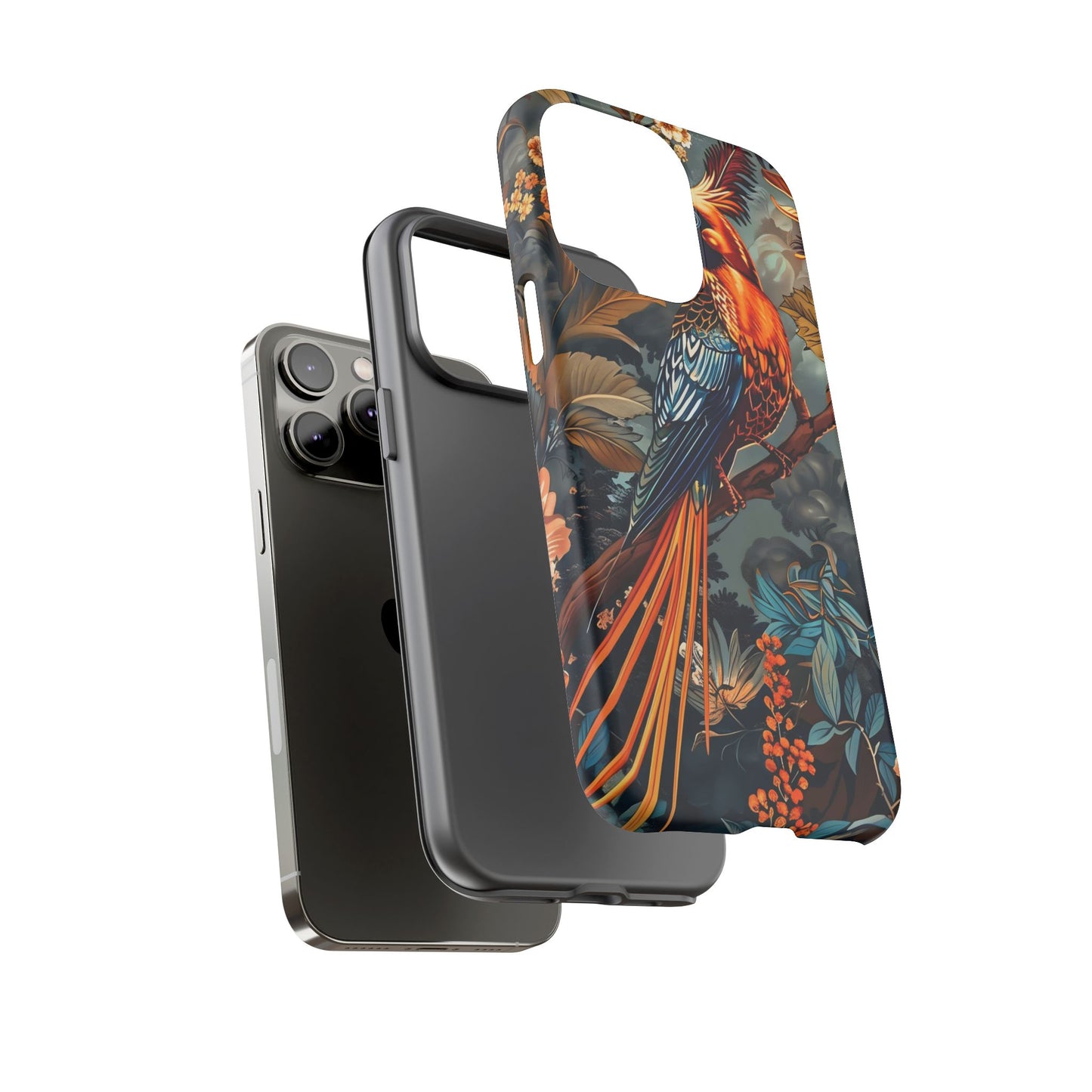 Vibrant Phone Case with Exotic Bird Design, Floral Phone Cover, Tough Case for Nature Lovers, Unique Gift Idea, Phone Accessory, [...]