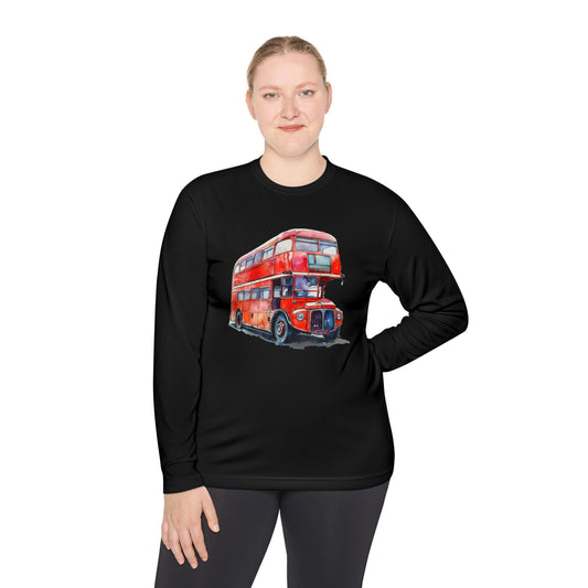Unisex Lightweight Long Sleeve Tee - London Transport English Bus