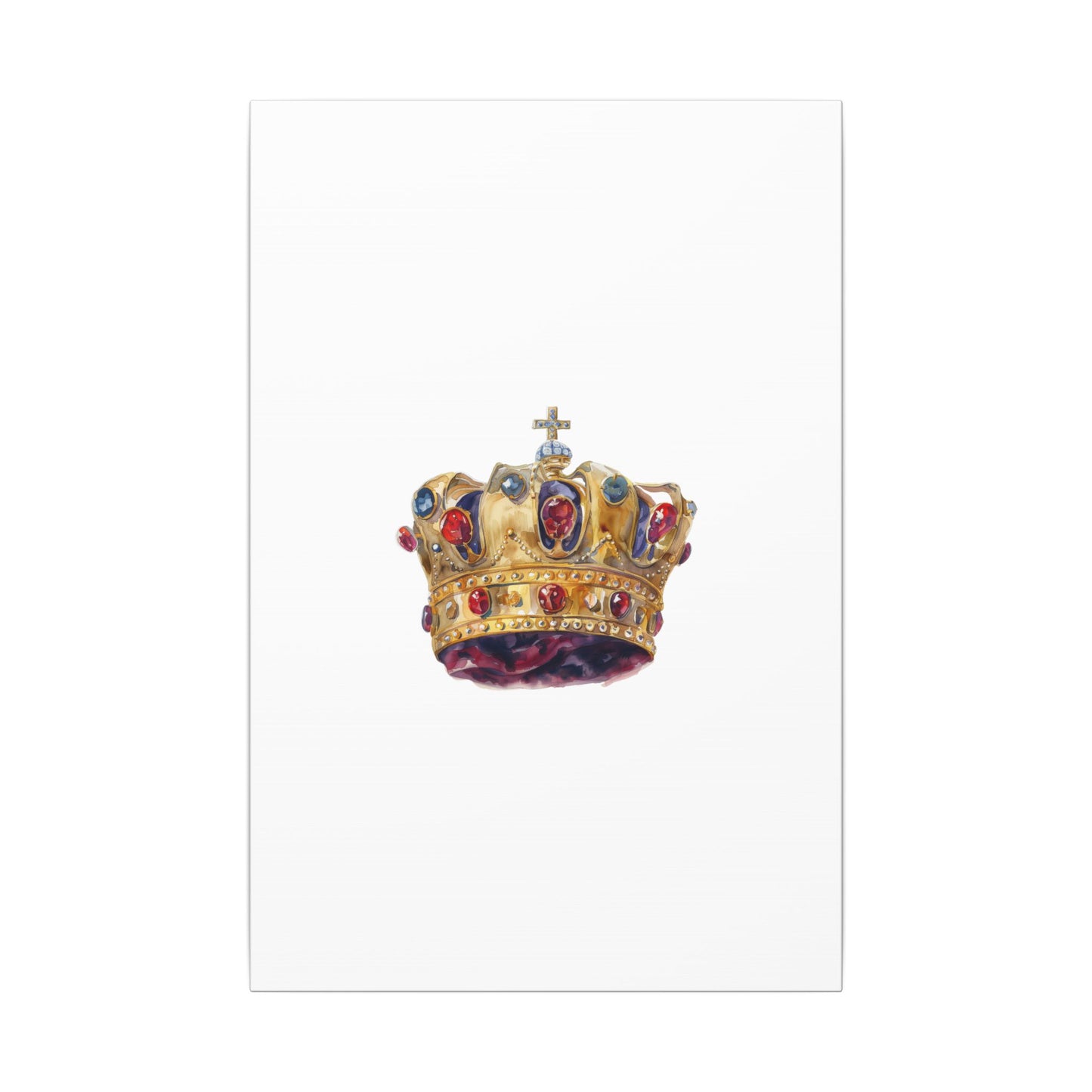 Crown Art Print, Royal Wall Decor, Matched for Home or Office, Gift for Art Lovers, Unique Royalty Artwork