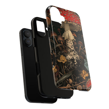 Mushroom Phone Case, Tough iPhone Cover, Nature Lover Gift, Unique Cell Phone Accessory, Fungi Art Design, Eco-Friendly Protection