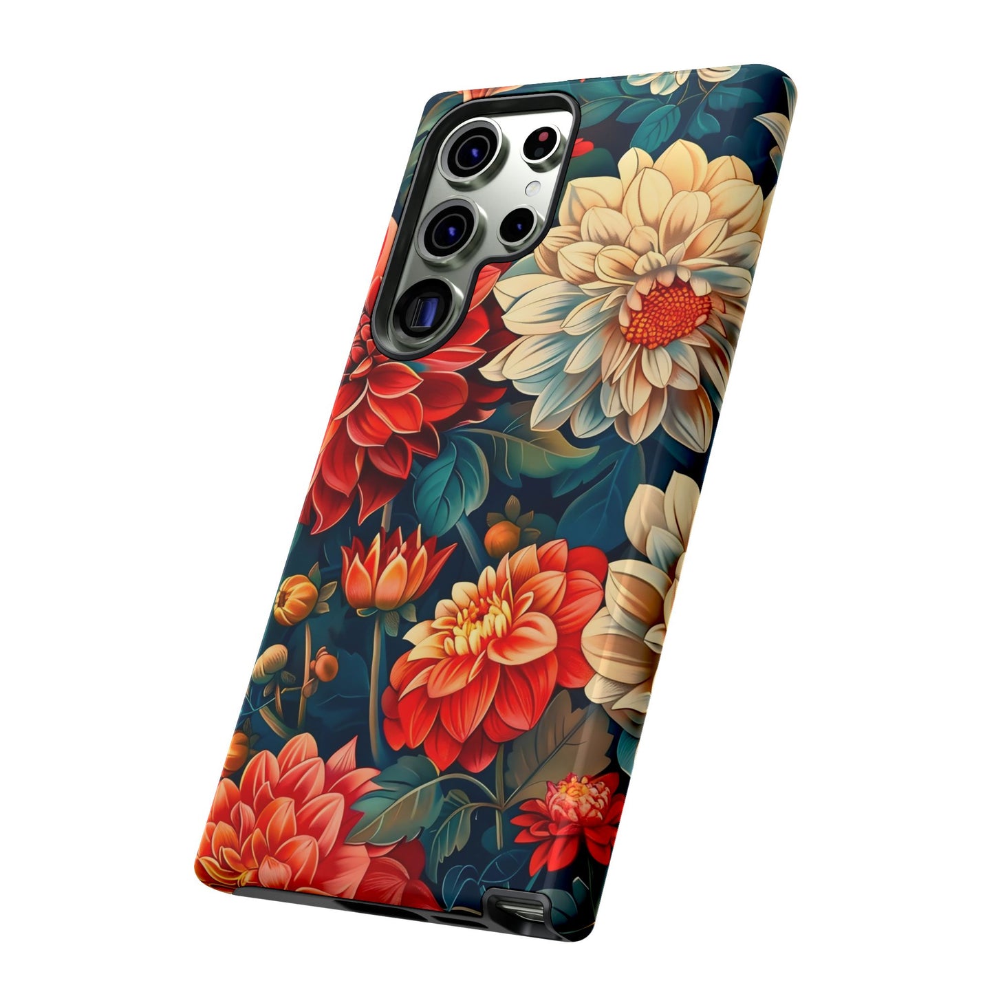Floral Phone Case - Vibrant Tough Cases, Stylish Floral Cell Phone Cover, Gift for Her, Trendy Phone Accessory, Flower Design
