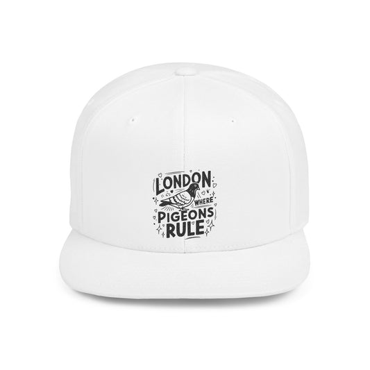 London Pigeons Rule Snapback Hat | Urban Style Cap, Hip Hop Apparel, Gift for Bird Lovers, Streetwear Accessory, Unisex Headwear
