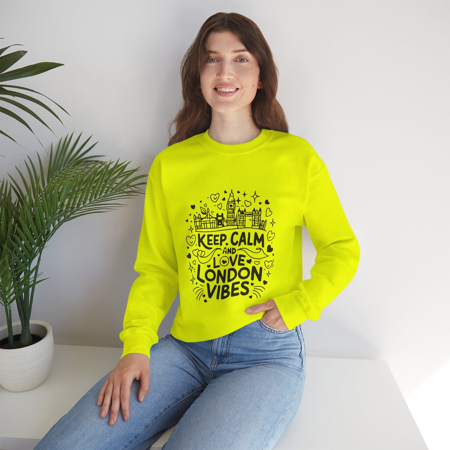 Unisex Heavy Blend™ Crewneck Sweatshirt - Trendy and Calm London Vibes