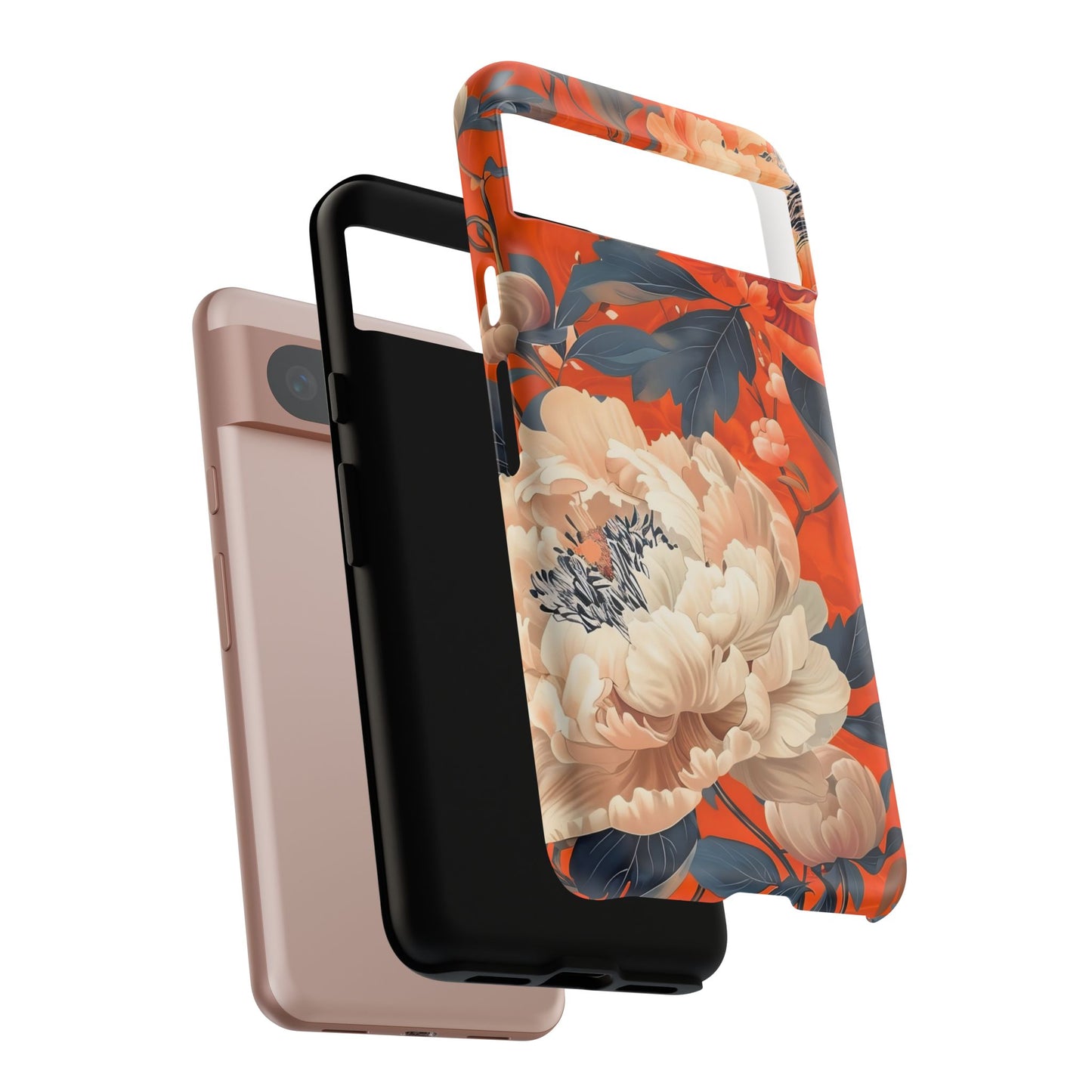 Floral Tough Case, Durable Floral Phone Case, Stylish Protection Case, Gift for Her, Spring Accessories, Mother’s Day Gift