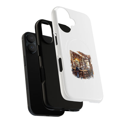 Artistic Tough Magnetic Phone Case for Secure Style, Protective Cover, Customizable Gift, Unique Accessories, Everyday Use