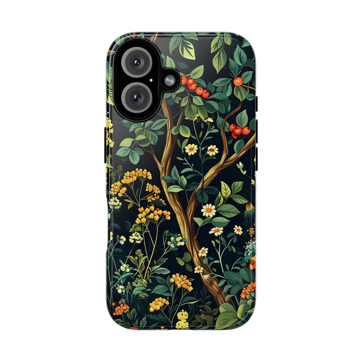 Floral iPhone Case, Nature Inspired Tough Case, Botanical Phone Cover, Eco-Friendly Gift, Unique Floral Design