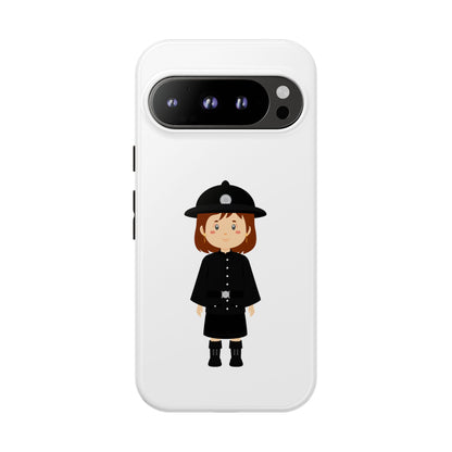 Cute Police Officer Phone Case, Tough Protective Cover, Gifts for Police Lovers, Customizable Phone Case, Unique Design