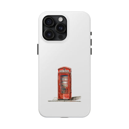 Vintage London Phone Booth Tough Phone Case - Durable and Stylish Protection