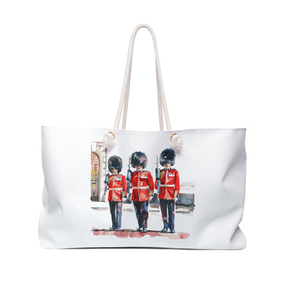 Royal Guard Weekender Bag | Travel Tote, Beach Bag, Gym Bag, Stylish Getaway Bag, Tote with British Guard Design