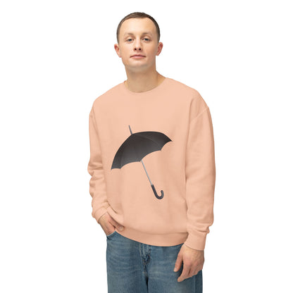 Unisex Lightweight Crewneck Sweatshirt - British Adorable Umbrella