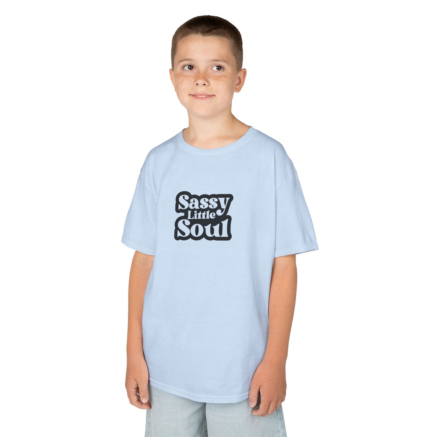 Kids Tee - Sassy Little Soul - Playful Cotton T-Shirt for Little Trendsetters