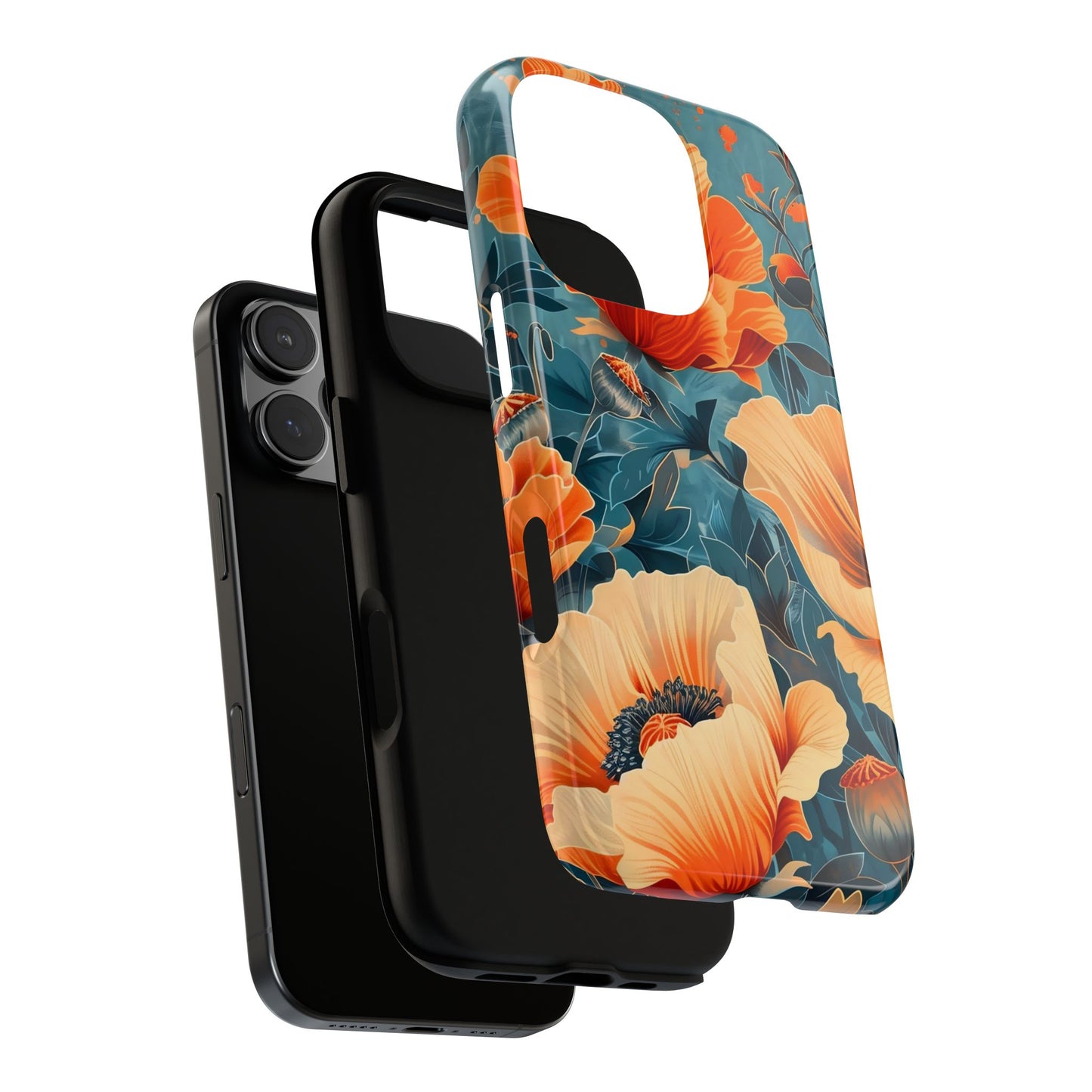 Floral Phone Case, Tough Cases for Protection and Style, Spring Aesthetic, Gift for Her, Phone Accessory for Nature Lovers