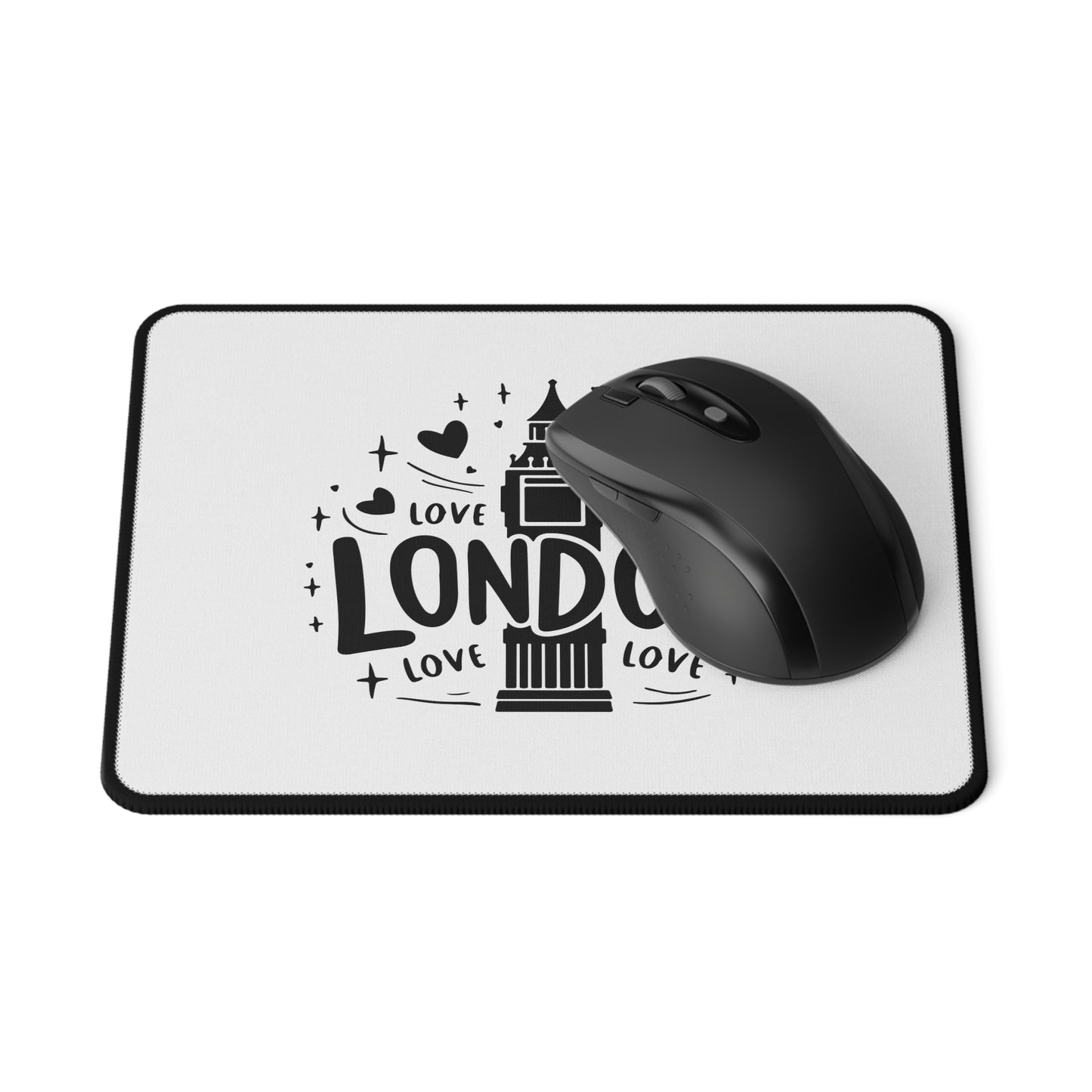 London Love Non-Slip Gaming Mouse Pad, Office Accessories, Gamer Gift, Home Decor, Personalized Gifts