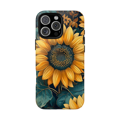 Sunflower Phone Case - Bright Floral Design, Stylish Tough Cover for Sunflower Lovers, Gift for Plant Enthusiasts, Mom Gift, Nature Lovers