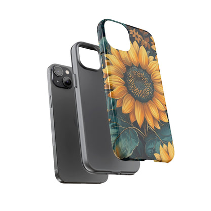 Sunflower Phone Case - Bright Floral Design, Stylish Tough Cover for Sunflower Lovers, Gift for Plant Enthusiasts, Mom Gift, Nature Lovers