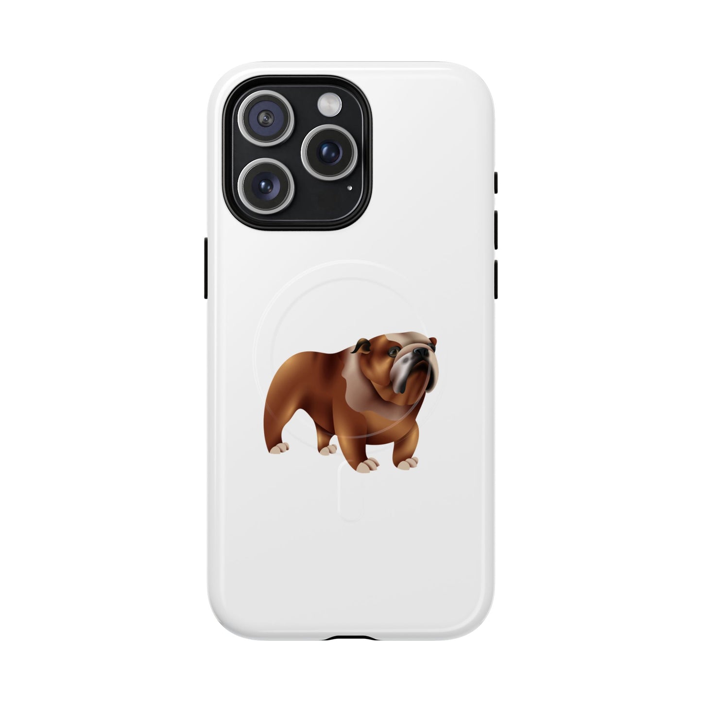 Custom Bulldog Tough Magnetic Case for iPhone, Pet Lover Gift, Durable Phone Protection, Unique Bulldog Design, Dog Owner Accessories