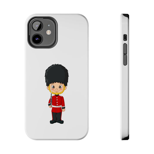 Cartoon Guard Phone Cases, Tough Phone Case for Kids & Adults, British Guard Design, Gift for Royal Fans, Unique Phone Accessories