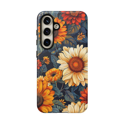 Floral Tough Phone Case | Sunflower Design, iPhone Cover, Protective Case, Gifts for Her, Floral Phone Accessory