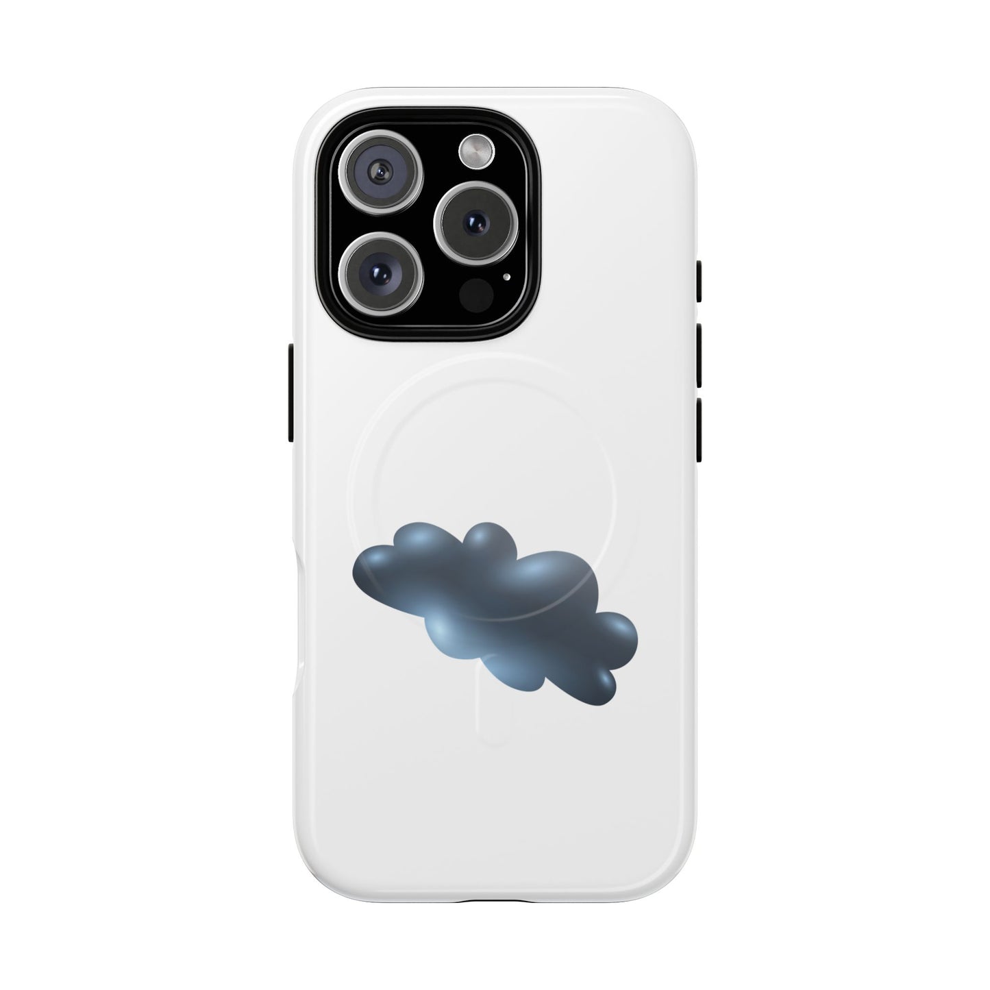 Stylish Magnetic Phone Case, Tough Protective Case, Cloud Design Phone Cover, Unique Gift for Tech Lovers, Trendy Mobile Accessories