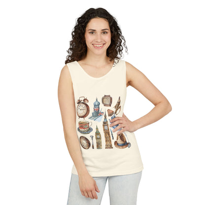 Unisex Garment-Dyed Tank Top - Historic and Iconic - England’s Finest Symbols