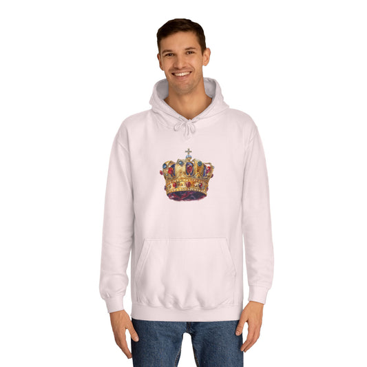 Unisex College Hoodie - British Royal Crown