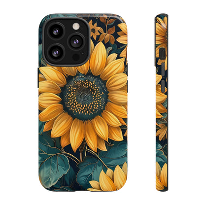Sunflower Phone Case - Bright Floral Design, Stylish Tough Cover for Sunflower Lovers, Gift for Plant Enthusiasts, Mom Gift, Nature Lovers