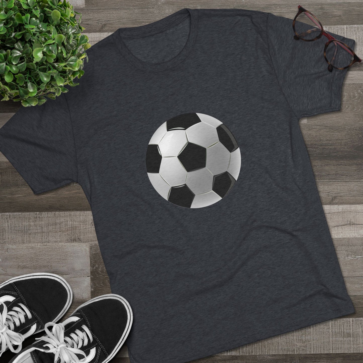 Dynamic Football Design - Sports Passion and Energy Unisex Tri-Blend Crew Tee