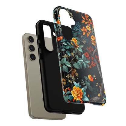 Floral Phone Case | Tough Cases, Protective Cover, Gift for Her, Autumn Vibes, Floral Phone Accessory, Unique Design