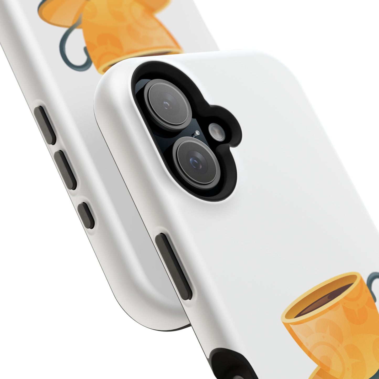 Stylish Magnetic Phone Case with Coffee Cup Design, Phone Accessory, Gift for Coffee Lovers, Functional Decor, Unique Magnet Case
