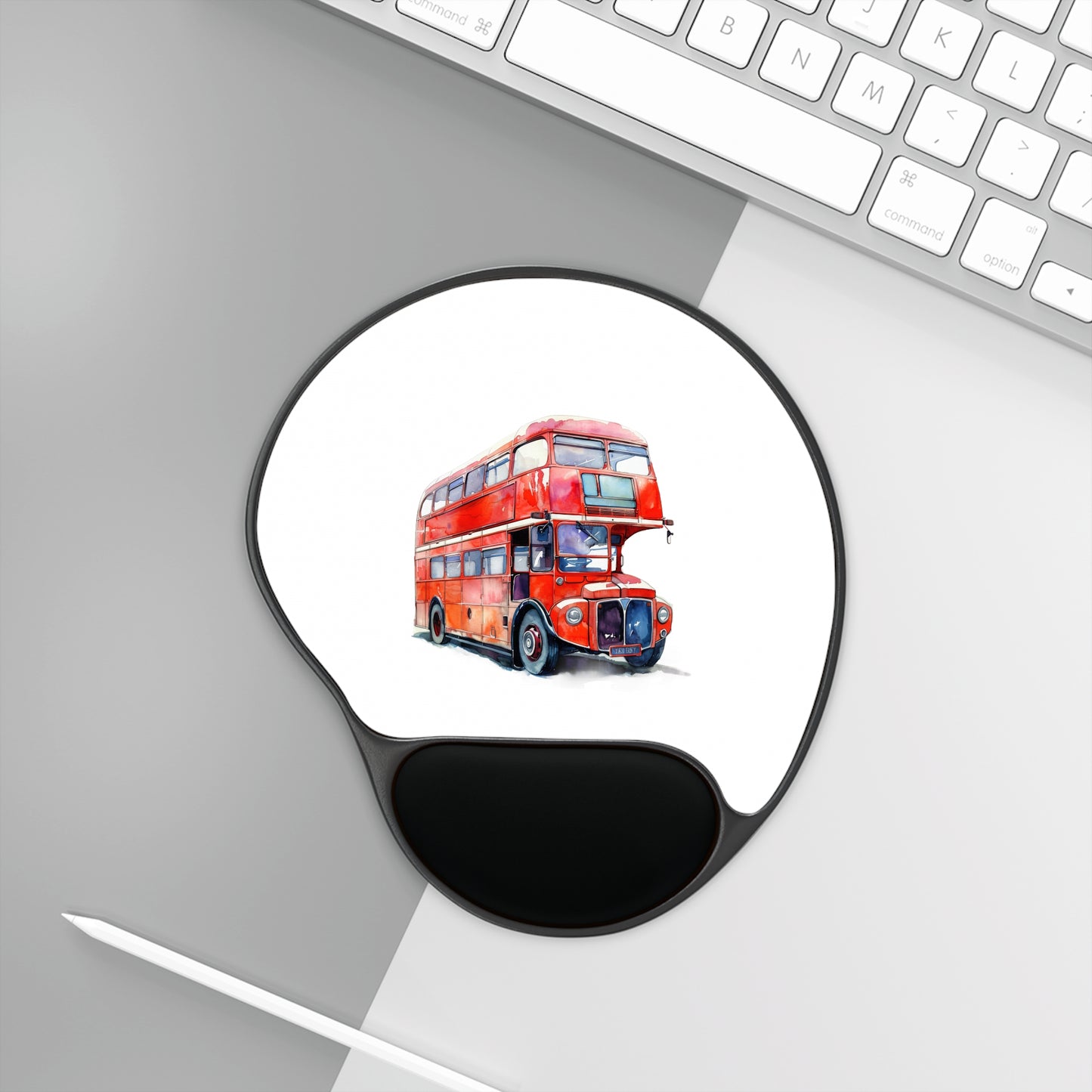 Red Double Decker Bus Mouse Pad, Comfortable Wrist Rest for Office and Home, Unique Gift for London Lovers, Ergonomic Mouse Mat, Cute [...]