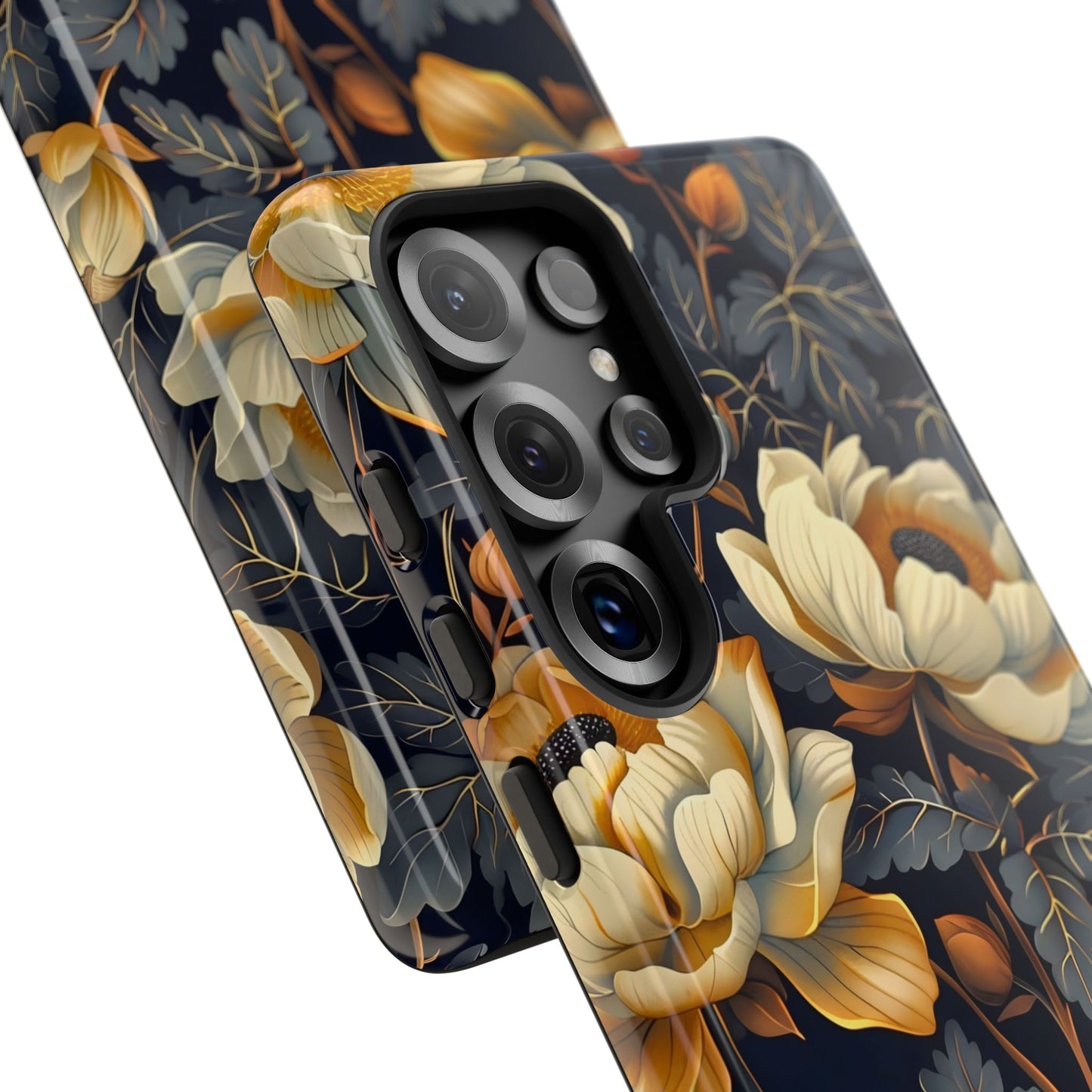 Floral Phone Case - Tough Cases, Stylish Mobile Cover, Flower Design, Holiday Gift, Trendy Accessory, Eco-Friendly Case