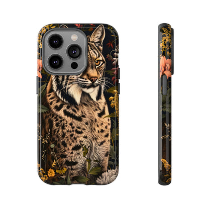 Wildlife Phone Case with Lynx Design, Tough Cases, Animal Lovers Gift, Nature Inspired Accessories, Unique Tech Protection