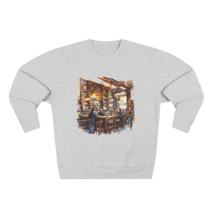 Unisex Crewneck Sweatshirt - London Pub Interior British Tavern