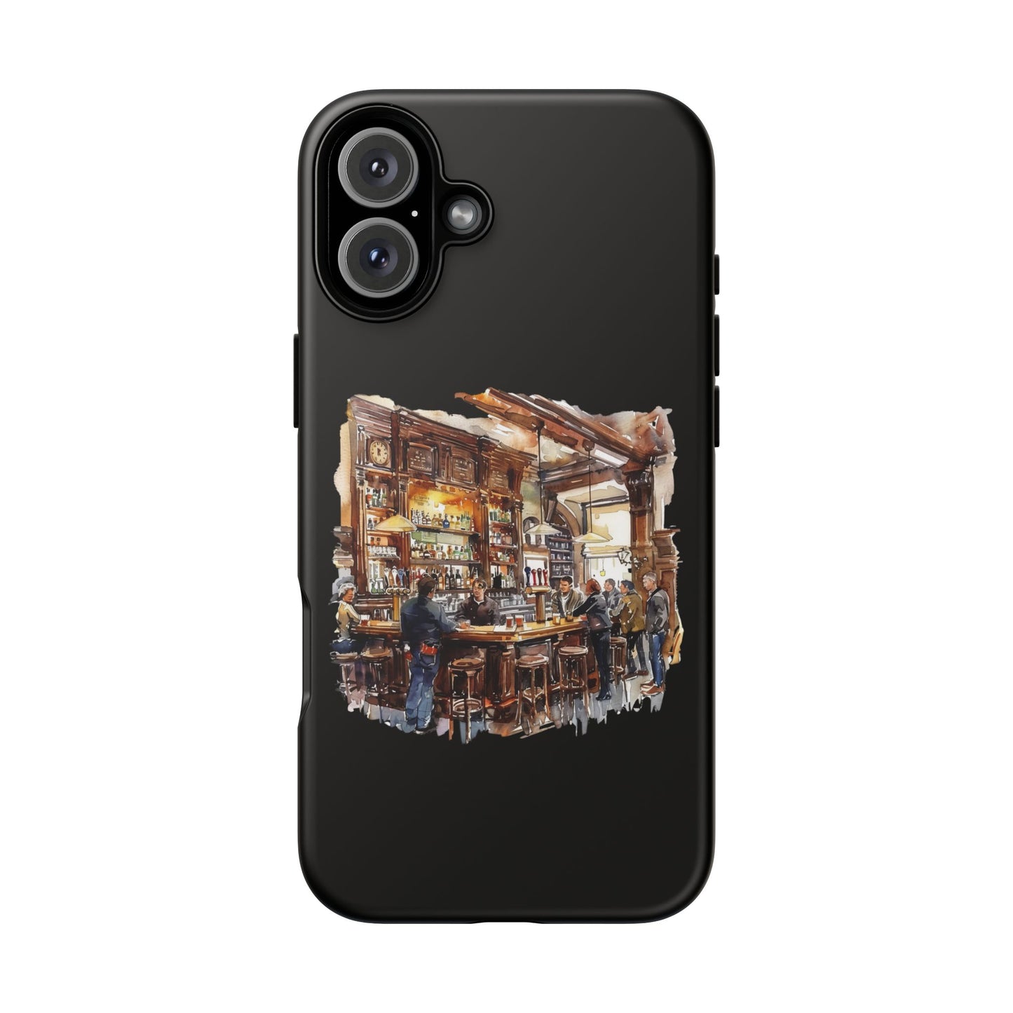 Artistic Phone Case - Cozy Pub Vibe, Trendy Smartphone Accessory, Gift for Friends, Modern Design, Durable Protection