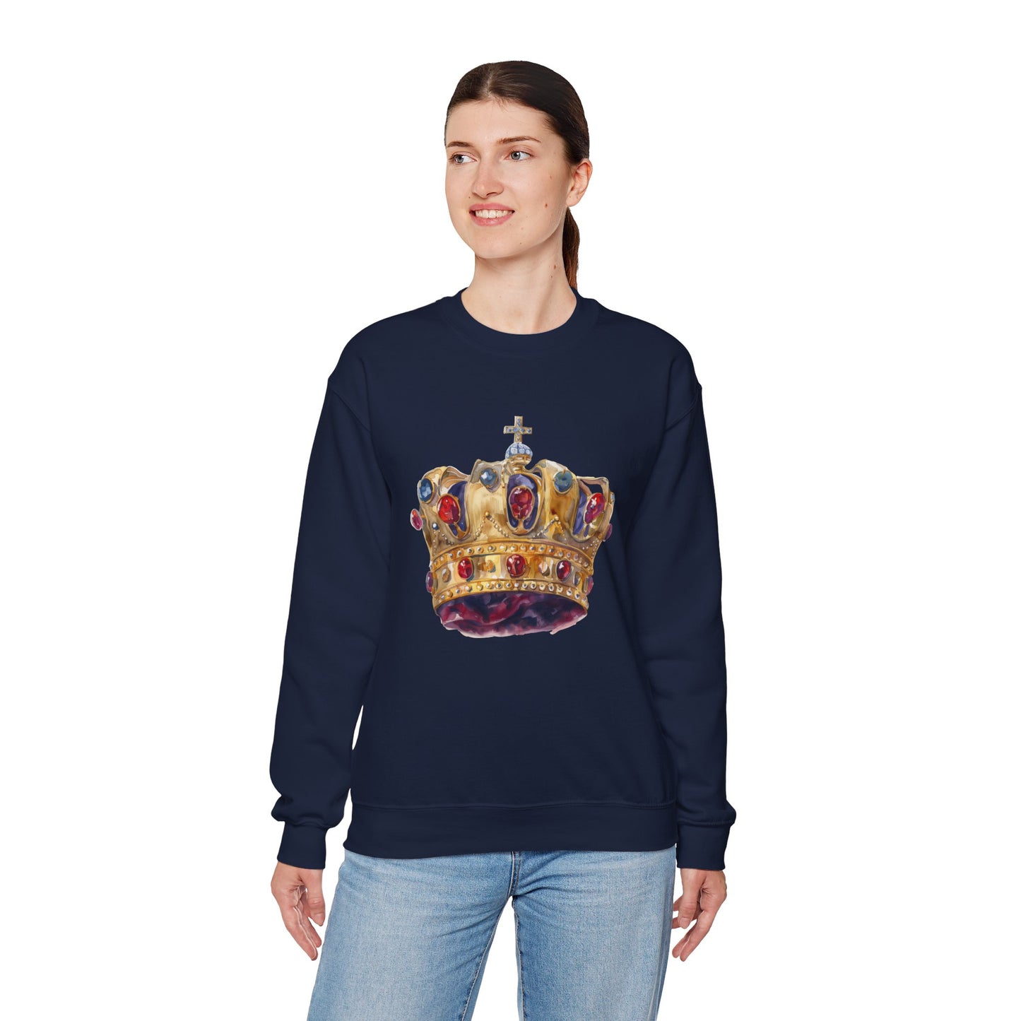Unisex Heavy Blend™ Crewneck Sweatshirt - British Royal Crown