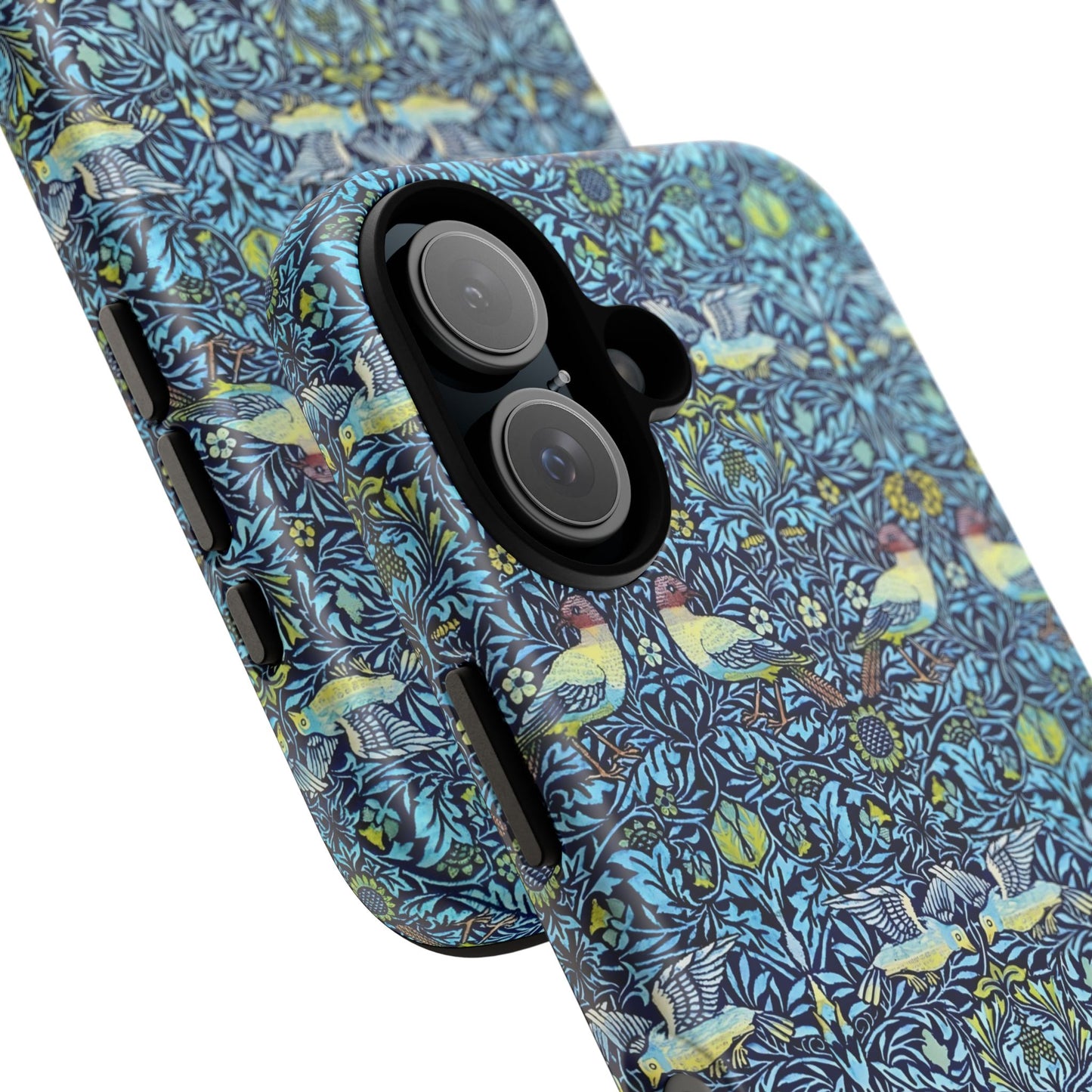 Bird and Floral Pattern Phone Case, Tough Cases, Gift for Nature Lovers, Eco-friendly, Custom Phone Accessories, All-Occasion